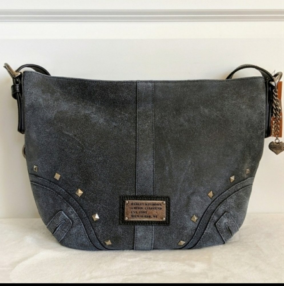 Harley leather hobo bag